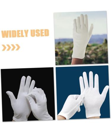 Mikinona 12 Pairs Moisturizing Gloves Work Gloves Moisturizing Overnight Gloves Working Gloves Cotton White - Buy Online on GoSupps.com