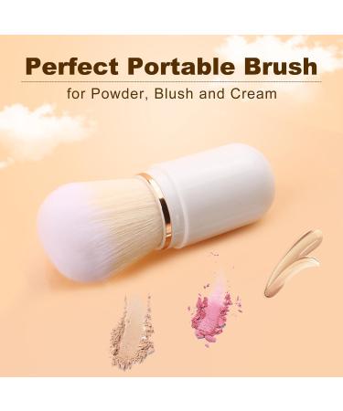 Retractable Travel Makeup Brush - Mini Capsule Kabuki Brush for Liquid Foundation Powder & Cream - Ideal for On-the-Go Beauty - Buy Online on GoSupps.com