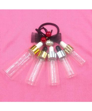 5Pcs Transparent Dropper Bottle 10ML Plastic Eye Dropper Bottles for Essential Oil Pipette Refillable - with Measured Pipette Funnel and Labels (30ml White + Gold Cap) - Buy Online on GoSupps.com