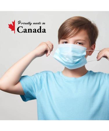 United Canada - ASTM Level 3 Disposable Kids Medical Mask - MADE IN CANADA | Masques m dicaux jetables pour enfants 50 count (Pack of 20) - Buy Online on GoSupps.com