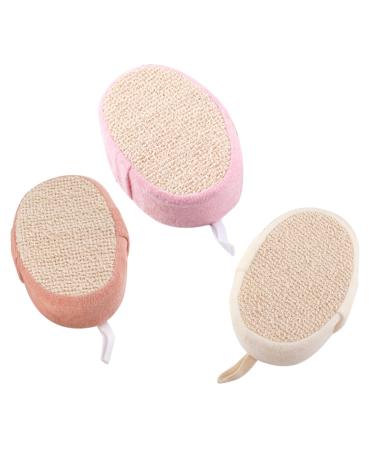MERRYHAPY 3pcs Bath Sponge Bath Loofah Body Scrubber Shower Supplies Bathing Skin Scrubber Bathing Sponges Bath Shower Sponge Bathroom Shower Loofah Body Exfoliating Bath Ball
