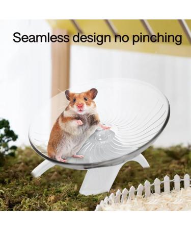 Silent Hamster Wheel 5inch Hermit Crabs Wheel Toy Hamster Running Wheel Playing Toy Hamster Exercise Sports Wheel Cage Decoration for Gerbils Squirrels Guinea(Grey) - Buy Online on GoSupps.com