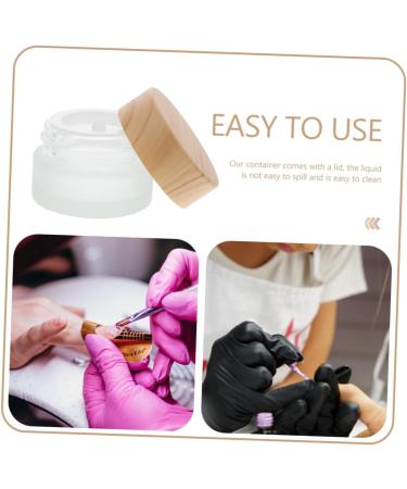 minkissy Pen Wash Cup Nail Remover Bottle Gel Polish Remover Bowl Eyeshadow Crystal Nail Polishing Remover Bowl Terrarium Manicure Remover Nail Art Bowl Manicure Tools Wood Make up - Buy Online on GoSupps.com