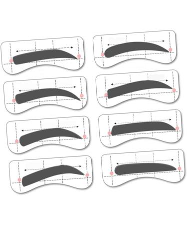 Beavorty 64 Pairs 8 Eyeshadow Eyebrow Stickers Kits Eyebrow Card Eye Shadow Makeup Tools Eyebrow Trimming - Buy Online on GoSupps.com