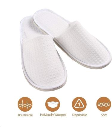 NEODIKO Disposable Non-Slip Hotel Home Guest Massage Slippers - 5 Pairs - Buy Online on GoSupps.com