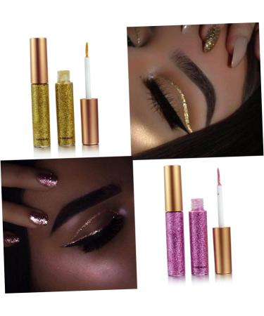 Angoily 10pcs Metallic Shimmer Sparkling Glitters Eyeliner Waterproof Glitter Liquid Pigmented 1 count (Pack of 1) Assorted Color - Buy Online on GoSupps.com