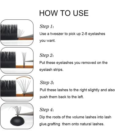 Easy Fan DD-0.07-12 Eyelash Extensions | Russian Lashes | Self Fanning & Blooming | 12mm DD Curl - Buy Online on GoSupps.com