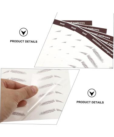 Baluue 42 Pcs Eyebrow Stickers Grooming Shaping Eyebrow Sticker Eyebrow 4d Peel Hair Water Transfer Paper - Buy Online on GoSupps.com
