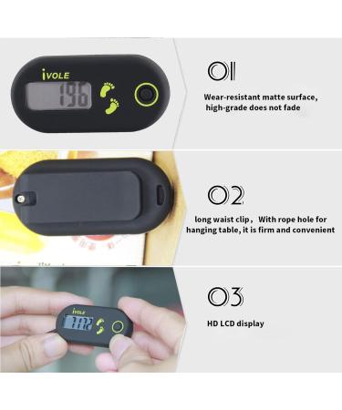 Pro Counter Clip & Mini Digital Pedometer | 3D Fitness Tracker for Running | Portable Calorie Counter Accessory - Buy Online on GoSupps.com
