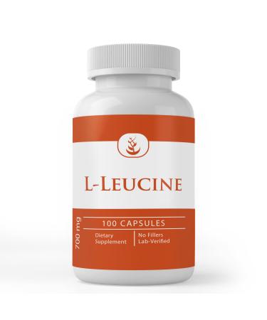 PURE ORIGINAL INGREDIENTS L-Leucine (100 Capsules) Always Pure No Additives Or Fillers Lab Verified 100 Count (Pack of 1)