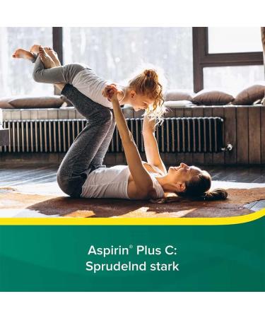 Buy Aspirin Plus C - Effervescent Tablets for Colds with Vitamin C | Fast Relief from Headaches & Body Aches - 40 Tablets - Buy Online on GoSupps.com