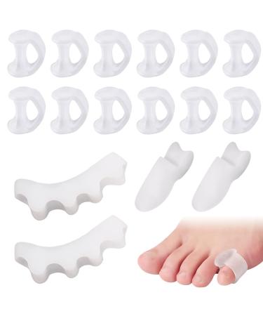 16 Pcs Toe Separators Scettar Gel Overlapping Toes Soft Toes Straightener Toe Stretchers Toe Spacers Toe Corrector for Hallux Valgus Overlapping Toes and Prevent Calluses - Buy Online on GoSupps.com
