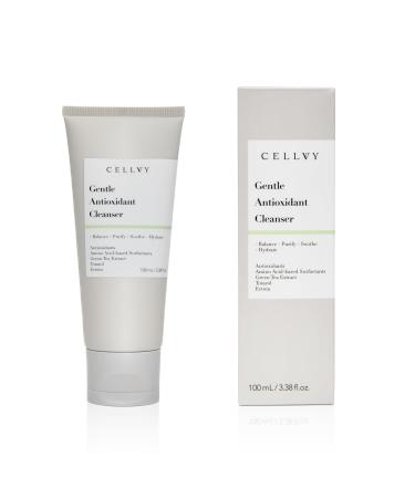 CELLVY Gentle Antioxidant Cleanser Daily Anti-Aging Hydrating Korean Taiwanese Face Wash Nourishing Balancing and Removes Impurities Formulated w/Antioxidants & Green Tea Extract