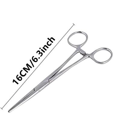 WUWYOUWL Hemostat Forceps Stainless Steel Dog Cat Pet Scissors Ear Hair Clamp Fishing Scissors Tools (16cm Straight) - Buy Online on GoSupps.com