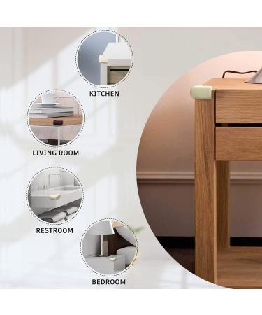 MOWOK Large Size Soft Foam Corner Protector 15 PCS Thicken Baby proofing Corner Guards & Edge Bumper Beige with 3M Adhesive Table Furniture Safety Sharp Corner Cushions - Buy Online on GoSupps.com
