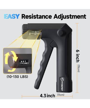 FitBeast Hand Grip - Strength Trainer for Muscle Building | Durable Black Fitness Tool for Enhanced Grip & Strength | International Shipping Available - Buy Online on GoSupps.com