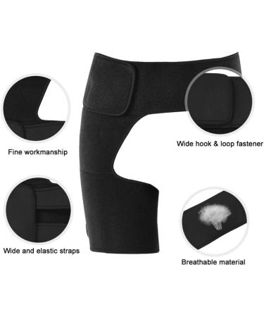 ZJchao Hip Brace - Breathable Unisex Thigh Support for Muscle Strain & Sports Protection | International Shipping - Buy Online on GoSupps.com