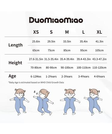 Duomiaomiao Baby Sleeping Bag with Legs 1.5 Tog - Unisex 100% Cotton Wearable Blanket for 1-2 Years (75cm) - Beige Panda Design - Buy Online on GoSupps.com