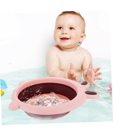 Anneome Folding Foot Basin Wash Basin Washbasin Travel Folding Basin Folding Basin Basin Washing Basin Outdoor Water Basin Portable Folding Basin 33X31X10CM Pink - Buy Online on GoSupps.com