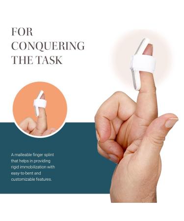 Buy Splint Mallet Finger Universal | Comfortable Water-Resistant Cushioned Support for Sprains & Strains | Finger Injury Relief - Buy Online on GoSupps.com