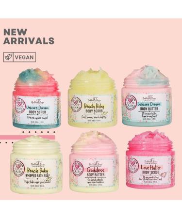 Bella & Bear Love Flutter Whipped Bath Soap & Shave Cream - Natural Paraben-Free Body Wash for Women & Girls | Vegan & Cruelty-Free Alternative - Buy Online on GoSupps.com