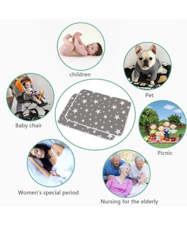 Saconell Baby Wrap Pad Set - Portable Waterproof Changing Pads for Babies & Toddlers (50x70cm 2 Gray) - Ideal for On-the-Go Diaper Changes - Buy Online on GoSupps.com