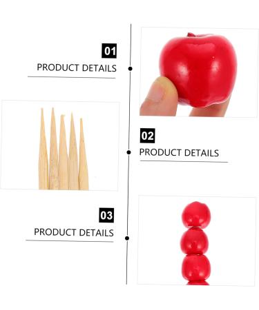 CAXUSD 5pcs Simulated Candied Haws Candy Toys Chinese Candy Model Artificial Candy Candied Preserved Haws Faxu Sugar- Coated Haws Sugar Coated Haws Toy Decor Food Toddler Crafts Foam Red - Buy Online on GoSupps.com