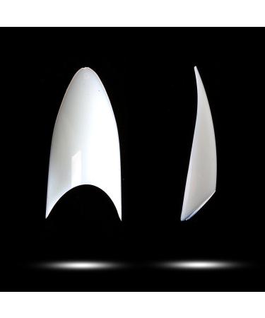 500Pcs Natural Stiletto Fake Nails: Sharp Ending Pointy Tips for Nail Salon & DIY Nail Art | 10 Sizes by EVEBYRA - Buy Online on GoSupps.com