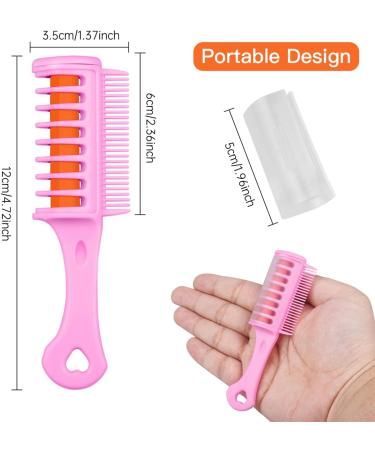Kids Hair Chalk Combs Set - Temporary Hair Color Dye for Girls, Perfect Gift for Kids Ages 6-12, Ideal for Birthdays and Cosplay Parties (Multicolored, Blue Pink Purple Green Red Orange) - Buy Online on GoSupps.com
