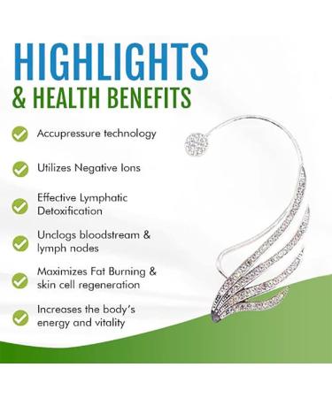 2Pairs Acupressure Slimming Angel Earrings ShinySlim AcupressureSlimming Angel Earrings Acupressure Earrings Non Pierced Ears Earrings for Weight Loss - Buy Online on GoSupps.com