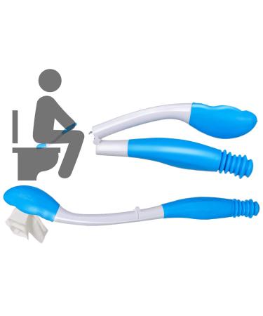 Ruiqas toilet aid soil wiper handkerchief handle with a long handle reach foldable comfort for disabled older people