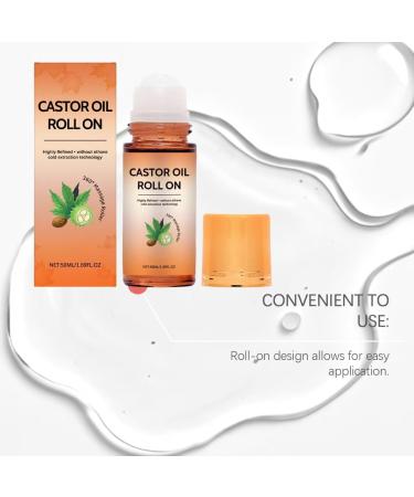 Huile de ricin bio avec rouleau de quartz rose huile de ricin sans hexane bio press e froid non raffin e pour la croissance des cheveux des cils des sourcils et de la peau 2 pi ces 2 pi ces. - Buy Online on GoSupps.com