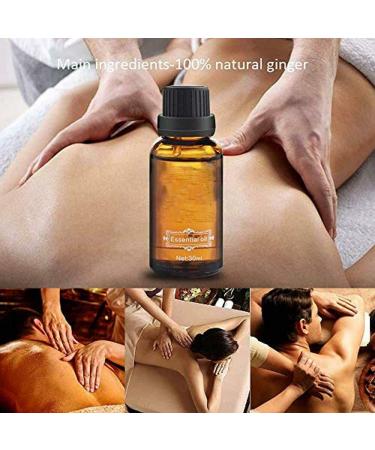 Buy Ginger Massage Essential Oil | 100% Pure Natural Body Firming & Lymphatic Drainage Spa Oil - 30ml - Buy Online on GoSupps.com