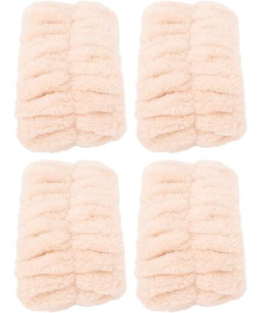 Verdant Touch 2 Pairs Soft Flannel Water Absorbent Face Washing Wristbands Cream White - Buy Online on GoSupps.com