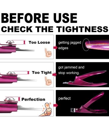 Elegant Violet Red Premium Adjustable Stainless Steel Nail Tip Clipper Cutter for Manicure & Pedicure - Buy Online on GoSupps.com