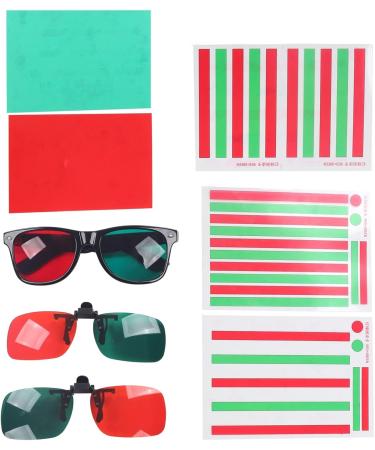 Red Green Amblyopia Glasses for Color Blindness | Protanopia & Anerythrochloropsia Reading Aid | International Shipping - Buy Online on GoSupps.com
