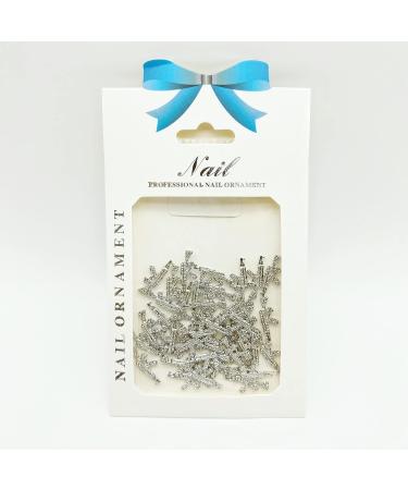 40pcs Set 3D Alloy Gun Nail Charms Shiny Diamond AK Weapon Rhinestones for Nail Art - Silver | Nail Supplies and Accessories - Buy Online on GoSupps.com