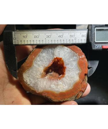 Natural Crystal Rough Red Battle Blood Agate Rough China Agate Crystal Achat Geode Specimen 155g RD11 - Buy Online on GoSupps.com