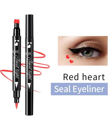 Eye Liner Pencils - 6 eyelinerr Stamp Pen | Versatile Eye Liners Stamp Pencils | Double-Headed Eye Liner Pen | Long-Lasting Eye Makeup Stencil | Portable Cat Eye Winged Eye Liner - Buy Online on GoSupps.com