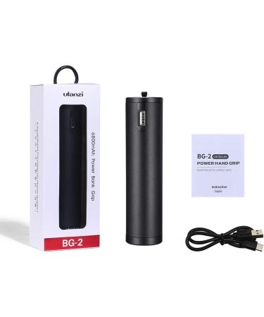 ULANZI BG-2 6800mAh Power Bank Hand Grip for Sony RX100 VII, Canon G7X Mark III, GoPro, DJI OSMO, iPhone, Samsung, OnePlus - Compact Camera and Smartphone External Battery - Buy Online on GoSupps.com