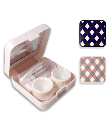 Rinetics travel contact lens case pink and black