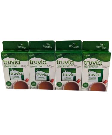 Stevia Sweetener Bundle With 4x Truvia Sweetener 100 Tablets 5g - Calorie-Free Sweetener From Stevia Leaf Extract - Buy Online on GoSupps.com