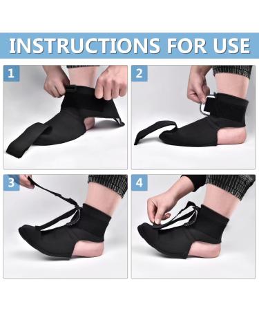 Plantar Fasciitis Night Splint Sock - Pain Relief for Achilles Tendonitis Foot Drop & Heel Pain - Medium Size - Buy Online on GoSupps.com