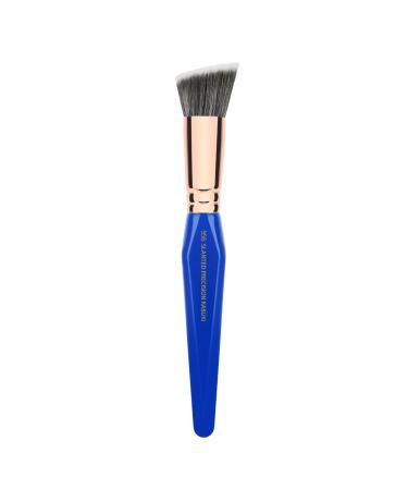 Bdellium Tools Professional Makeup Brush - Golden Triangle 956 Slanted Precision Kabuki - With All Vegan and Soft Synthetic Fibers For Perfect Complexion (Blue 1pc)