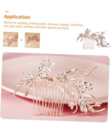 MAGICLULU Bridal Comb Wedding Hair Comb Bridal Rhinestone Hair Comb Crystal Hair Comb Bride Hair Comb Wedding Hair Accessory Bridal Hair Comb Bridesmaid Hair Comb - Buy Online on GoSupps.com