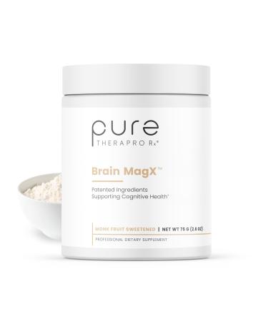 Pure Therapro Rx Brain MagX Nootropics Brain Support Supplement with Patented Magnesium Threonate and Citicoline Vegan Brain Supplements for Memory and Focus Unflavored 30 Serving