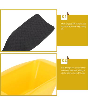 Beaupretty 1 Set Hair Coloring Tools Dying Paddle Hair Color Board Hair Dyeing Bowl Hair Dye Coloring Kit Hair Dye Mixing Bowl Hairstylist Accessories Barber High Gloss Board Highlight Abs Yellow - Buy Online on GoSupps.com