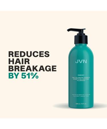 JVN Embody Volumizing Shampoo - Clean & Clarifying Formula for All Hair Types | Sulfate-Free, Adds Fullness & Restores Shine (10 fl oz) - Buy Online on GoSupps.com