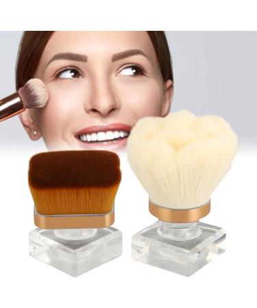 Makeup Brushes Set 2 Pieces Face Blush Kabuki Powder Brushes for BB Cream - Buy Online on GoSupps.com