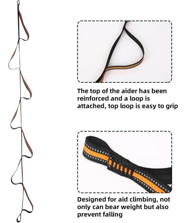 TWSOUL Climbing Aider: 7 Step Lightweight Upgrade Rope Ascender for Climbing, Caving, and Rescue - Buy Online on GoSupps.com